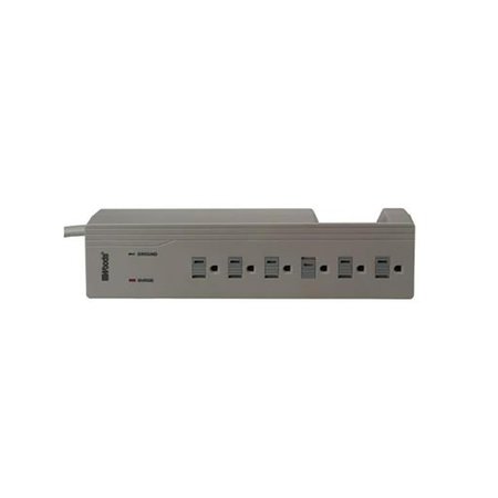 SOUTHWIRE Southwire Woods 3 ft. L 6 outlets Surge Protector Gray 900 J 41497